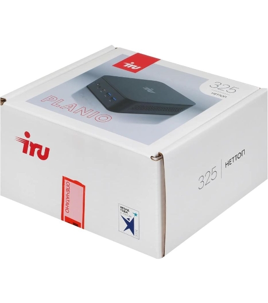 Неттоп IRU Planio 325 Ryzen 5 3500U (2.1) 16Gb SSD512Gb Vega 8 Windows 11 Pro GbitEth WiFi BT 65W черный (RUS) (2180269)