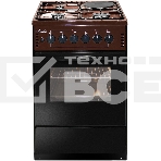 Плита комбинированная Лысьва ЭГ 1/3г01-2у коричневый, конфорок 4 шт (3 газовых + 1 электрическая), духовка 57 л, 50 см x 84 см x 60 см, фото 1