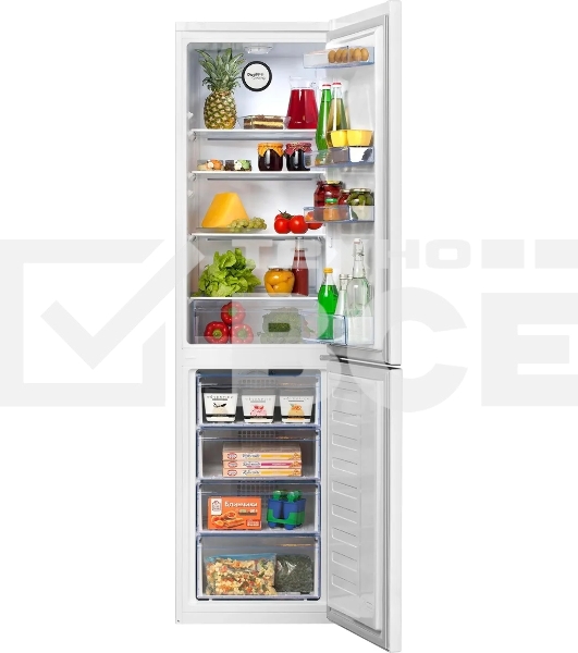 Холодильник Beko B1RCNK332W белый двухкамерный 200/100л морозилка снизу, No Frost