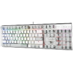 Клавиатура A4Tech Fstyler FS100 Neon проводная, USB, серый/белый, фото4