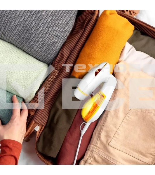 Отпариватель ручной Kitfort КТ-9191-1 1300Вт белый/желтый