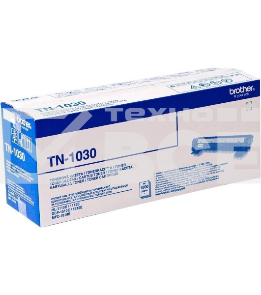 Картридж лазерный Brother TN1030 чёрный (2 500 стр.) для Brother HL-1110E/HL-1112E/HL-1210WE/HL-1210WE/HL-1212WE/DCP-1510E/DCP-1512E/DCP-1610WE/DCP-1612WE/MFC-1810E/MFC-1910E