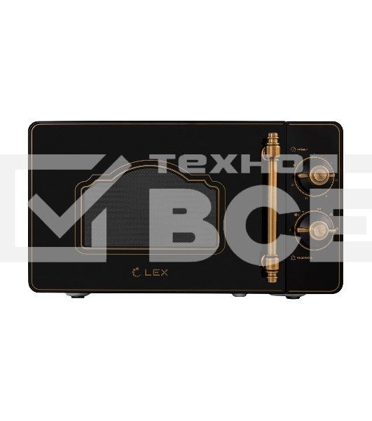 Микроволновая печь LEX FSMO M.02 BL черный, 20 л, 700 Вт, переключатели - поворотный механизм