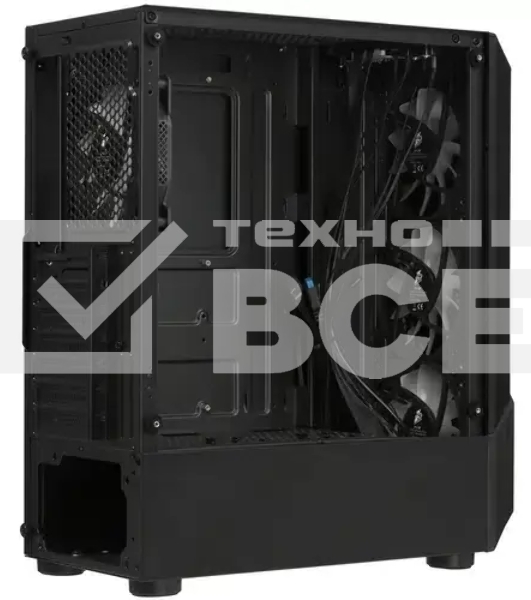 Компьютерный корпус 1STPLAYER FIREROSE F3-A Black / ATX, TG / 4x120mm LED fans inc. / F3-A-BK-4F1
