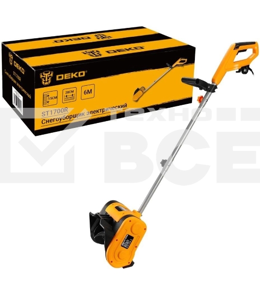 Снегоуборщик электр. Deko ST1700R 1.7кВт