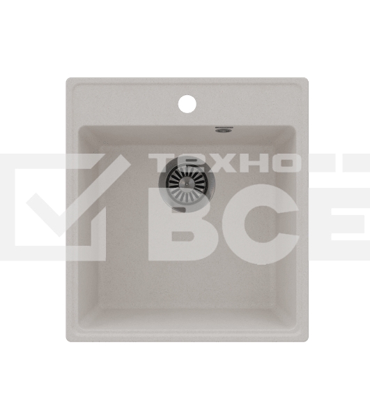 Кухонная мойка Maunfeld Perla 460 MFQS-460W кремовый