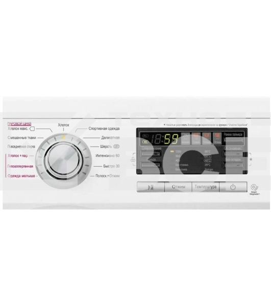 Стиральная машина LG F1296HDS1 белый, загрузка фронтальная 7 кг, 1200 об/мин., класс: А