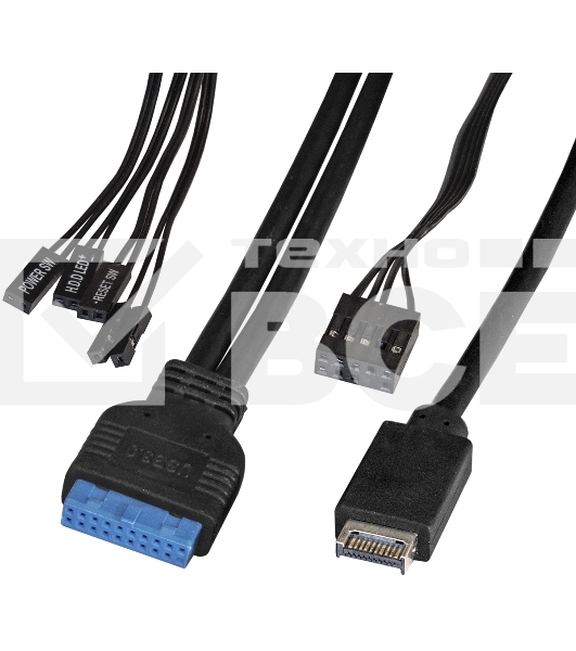 Компьютерный корпус Miditower ExeGate XP-332UC-UNS500 (ATX, БП UNS500 с вент. 12см, 2хUSB 3.0/1хTypeC, аудио, черный)