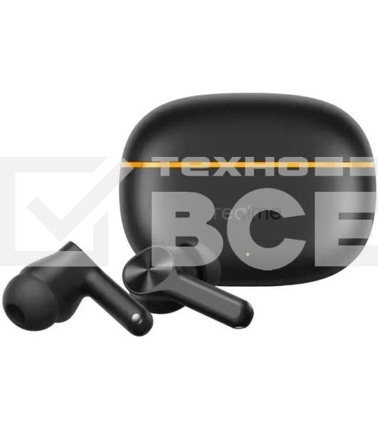 Гарнитура внутриканальные Realme Buds T200 Lite черный беспроводные bluetooth в ушной раковине (6941764454491)