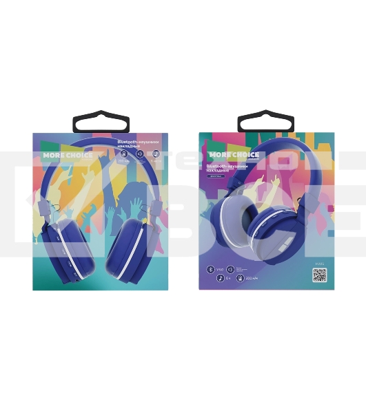 Наушники беспроводные накладные MORE CHOICE (4610196401039) HW15 Purple