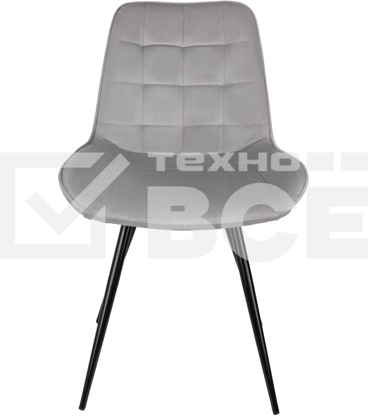 Стул для дома Бюрократ CH-K2_4 комплект 4 шт св. серый Holland 09 металл черный на ножках (CH-K2_1/HL09_4)