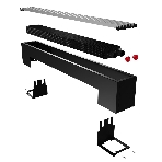 Конвектор напольный Royal Thermo STEP-130/130/1600-2-N-BL-LG-BL, фото2