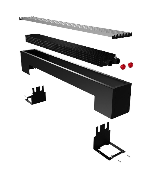 Конвектор напольный Royal Thermo STEP-130/130/1600-2-N-BL-LG-BL