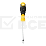 Отвертка шлицевая Deli DL6351251 5х125мм Материал: CR-V. Двухкомпонентная ручка. Хромированная, фото2