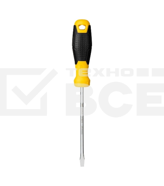 Отвертка шлицевая Deli DL6351251 5х125мм Материал: CR-V. Двухкомпонентная ручка. Хромированная