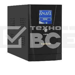 Источник бесперебойного питания ExeGate EX292633RUS SpecialPro Smart LLB-2200.LCD.AVR.1SH.2C13.RJ.USB 2200VA/1300W,LCD,AVR,1*Schuko+2*C13,RJ45/11,USB, металлический корпус, черный
