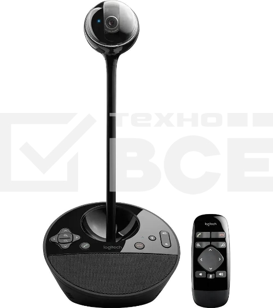 Веб-камера Logitech Conference Cam ВСС950 черный 3Mpix (1920x1080) USB2.0 с микрофоном (960-001005)