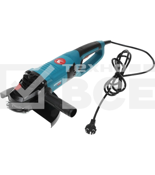 Угловая шлифовальная машина Кратон AMG-2100-230JC 2100Вт 6000об/мин рез.шпин.:M14 d=230мм (3 05 01 047)