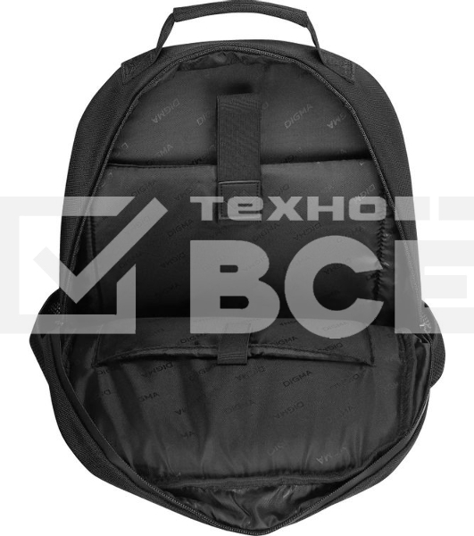 Рюкзак для ноутбука 15.6' Digma Stash S2 черный полиэстер (DGbP15S2BK)