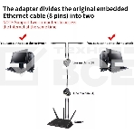 Коннектор проходной адаптер RJ45 5bites LY-US027 RJ-45/RJ-45x2 8P8C F/2F, фото3