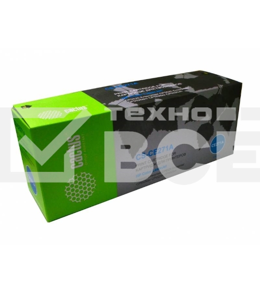 Картридж лазерный Cactus CS-CE271A голубой (15000 стр.) для HP Color LaserJet Enterprise CP5525