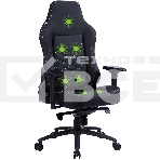 Кресло игровое Cactus CS-CHR-0112BL-M, массажное, с подголовником, черный, фото2
