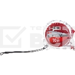 Рулетка MATRIX 31075  crystal 10м х 25мм корпус из поликарбоната, фото 1