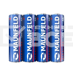 Батарейки Maunfeld Alkaline AA (LR6) MBLR6-SR40, спайка 4 шт, 1.5 В