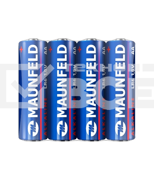 Батарейки Maunfeld Alkaline AA (LR6) MBLR6-SR40, спайка 4 шт, 1.5 В