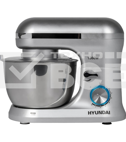 Миксер планетарный Hyundai HYM-S6551 1300Вт серебристый