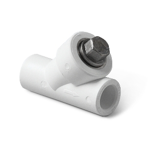 Фильтр вн. - вн. 25 полипропиленовый PPR белый PRO AQUA