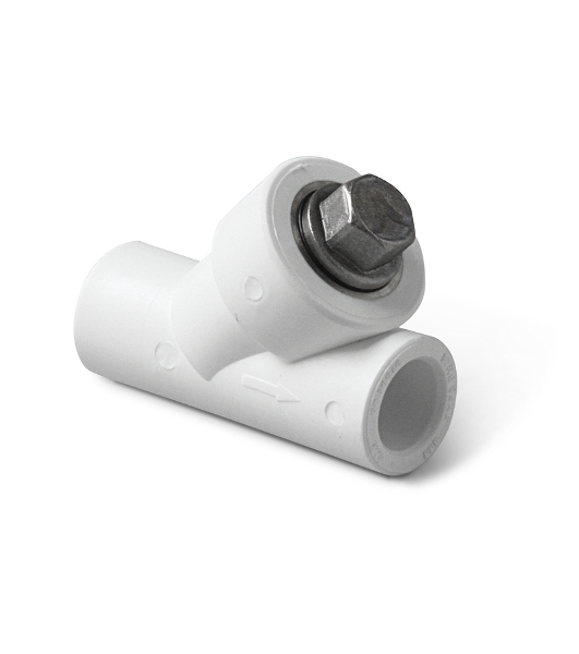 Фильтр вн. - вн. 25 полипропиленовый PPR белый PRO AQUA