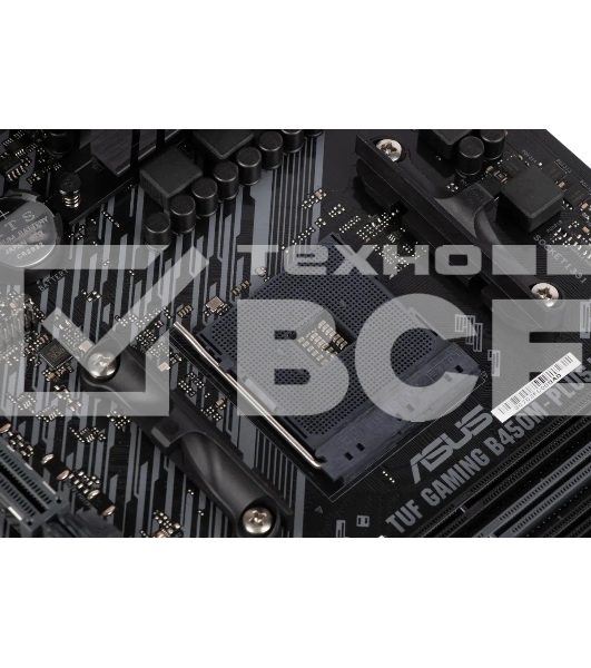 Материнская плата ASUS TUF GAMING B450M-PLUS II, AM4, AMD B450, 4xDDR4, 6xSATA, 1xM.2, 1xPCIe 3.0 x16, 1xPCIe 2.0 x16, 1xPCIe x1, 1xHDMI, 1xDVI-D, 1x 1Gb LAN, 2xUSB-A 3.2 Gen 1, 1xUSB-A 3.2 Gen 2, 2xUSB-A 2.0, 1xUSB-C 3.2 Gen 1, 3x3.5 мм, 7.1, mATX