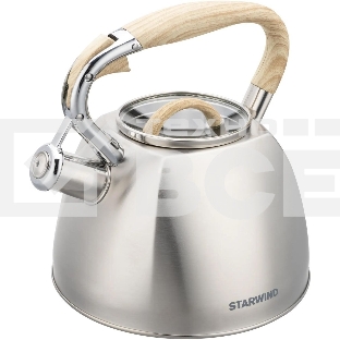 Чайник для плиты Starwind Chef Daily 2.8л, серый, металлический (SW-CH1308)