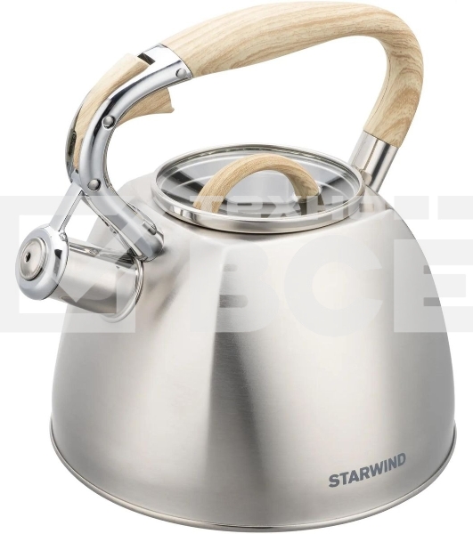 Чайник для плиты Starwind Chef Daily 2.8л, серый, металлический (SW-CH1308)