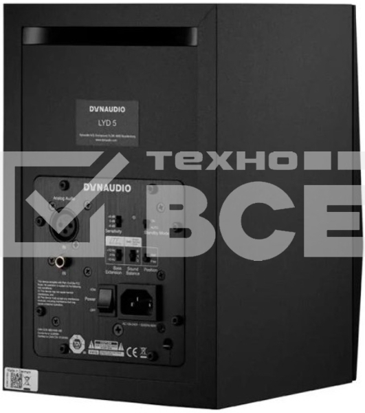 Студийный монитор [961432] Dynaudio [LYD 5 B/B] активный 2-х полосный, 50 + 50 Вт, 60 - 21000 Гц, 106 дБ, 5