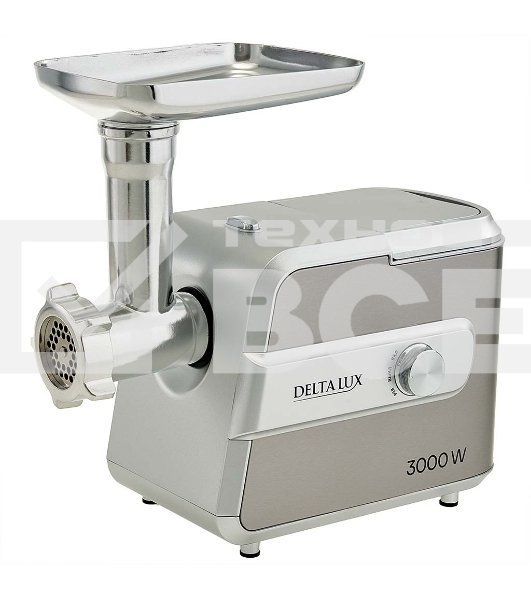 Мясорубка электрическая DELTA LUX DE-603M серый