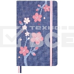 Блокнот Moleskine LIMITED EDITION SAKURA LESU08QP060 Large 130х210мм, обложка текстиль, 176 страниц, линейка, синий, 2025, фото 1