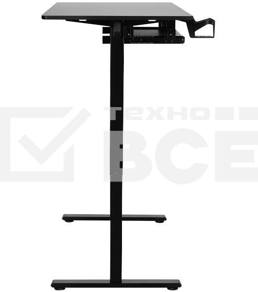 Игровой компьютерный стол Defender Victory черн, 110x60, высота 72-117, полк 1