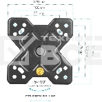 Кронштейн Arm media MARS-6 черный, 10 шт/уп. Кр. стал. настенный для TV 10'-32', max 25 кг, 5 ст св., нак. +5°-15°, пов. ±90° от ст. 62-270 мм. max VESA 100x100 мм., фото5