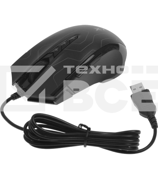 Мышь проводная A4Tech X89 Maze черный, 2400 dpi, USB, кнопки - 8
