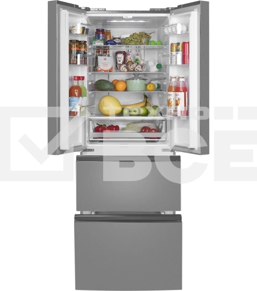 Холодильник Maunfeld MFF180NFSE01 нержавеющая сталь трехкамерный 224/113л морозилка снизу, No Frost