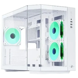 Корпус mATX Eurocase M2771 white, без БП, закаленное стекло 2 стороны