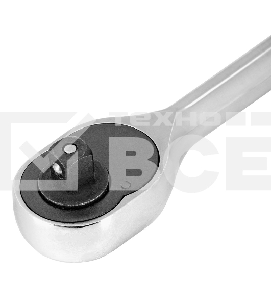 Ключ-трещотка Сибртех 3/8', 45 зубьев, с быстрым сбросом, CrV, хром