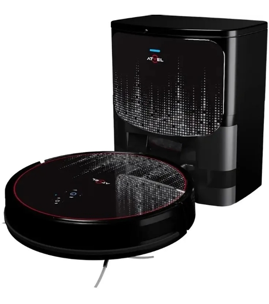 Робот-пылесос Atvel R80 Base черный, 80 Вт, 2600 мА*ч Li-Ion, уборка влажная/сухая, пылесборник контейнер 0.34 л