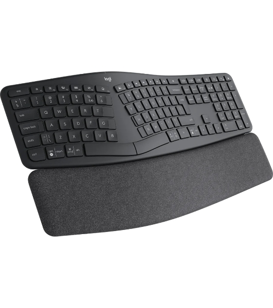 Клавиатура Logitech Ergo K860 беспроводная, Bluetooth, радиоканал, чёрный