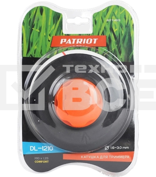 Катушка для садовых триммеров Patriot DL-1210 Comfort d=3мм L=2м (807114003)