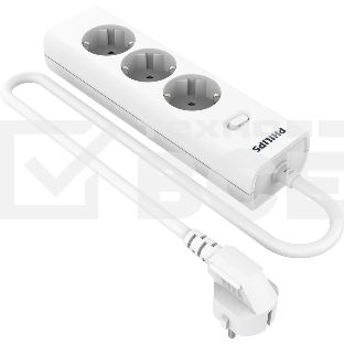 Сетевой фильтр Philips CHP2135WB/51, 3 м, 3 розетки, белый