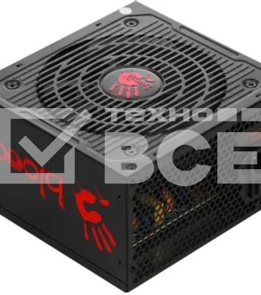 Блок питания Bloody BD-PS600W, 600Вт, 80 PLUS WHITE, 120мм, черный