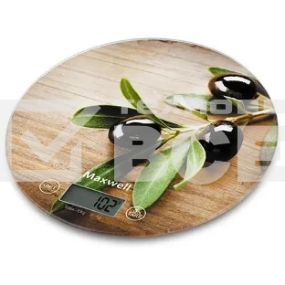 Весы кухонные электронные Maxwell MW-1468(BN) 5 кг, пластик, рисунок